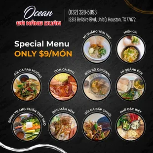 TIỆC VUI TRỌN VẸN VỚI MENU ĐỒNG GIÁ $9
Món ngon, giá rẻ - chỉ $9/món