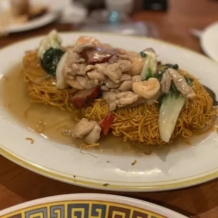 a plate of food