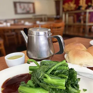 chinese broccoli with oyster sauce...