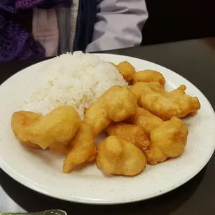 a plate of food on a table