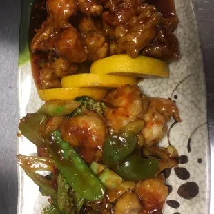 a plate of food on a table