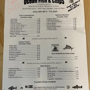 **NEW PRICES** JANUARY 2022