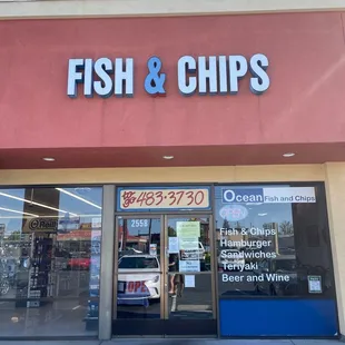 the front of the store