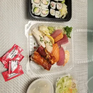 Pacifica Thai - Negihama Roll, California Roll, Sushi Deluxe