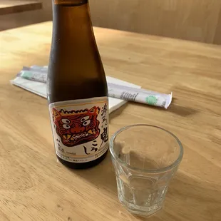 Delicious cold sake