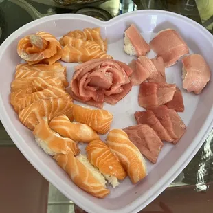 Salmon belly and otoro