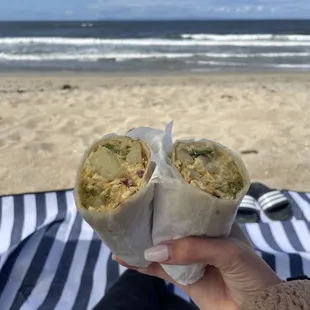 Delicious breakfast burrito!
