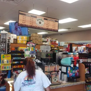 Inside the store