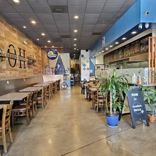 the interior of the restaurant