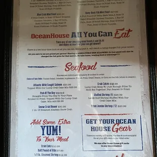 2021 menu