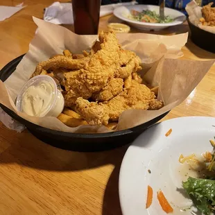 Fish and chips fried just right