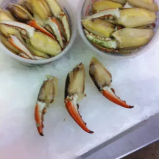Blue crab fingers