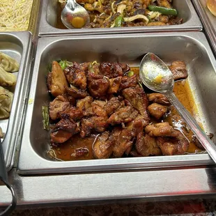 a variety of food items