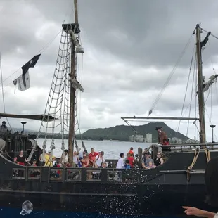 Water cannon wars with the local Pirates!