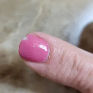 Dip powder chipped in 3 days. NEVER HAD THAT HAPPEN BEFORE