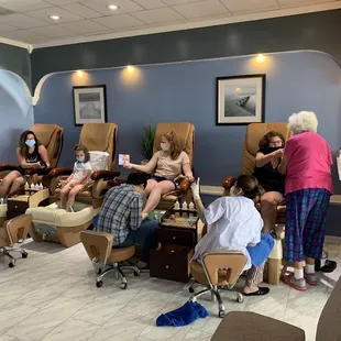 New interior and flooring, cleanest Nails Salon in the OBX