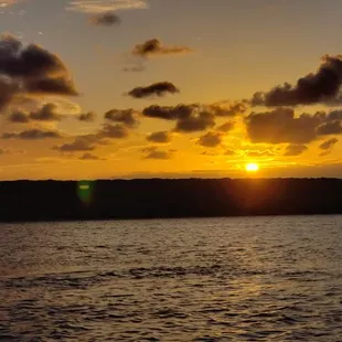 A perfect sunset to end the evening.