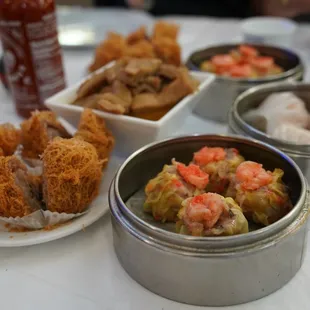 Xiu Mai, Har Gow, Pork Taro Puffs, Beef Tripe, etc.