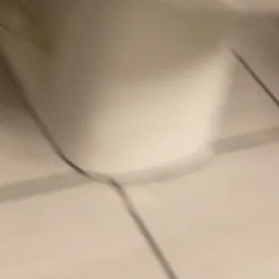 Unsightly drippings down the outside of the toilet and floor