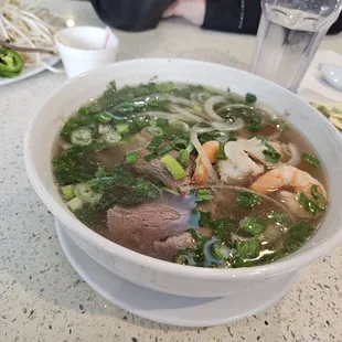 Beef-Broth-Based Filet Mignon &amp; Shrimp Pho