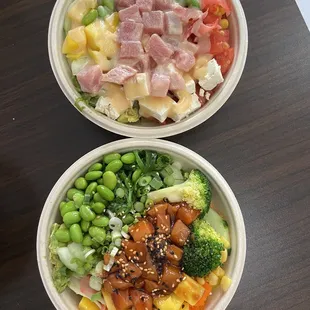 Small Salmon poke bowl &amp; Small Tuna poke bowl