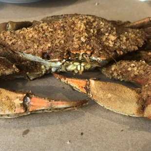 Steamed crab