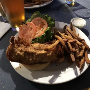 Fish &amp; Chips Sandwich