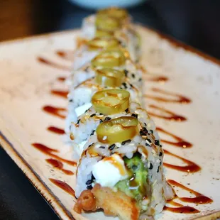 The Chef's Feature Roll was the DTC Roll. A great roll with crunch from the jalapeno, smoothness from the cream cheese, and nice chew.