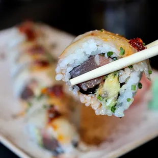 Yum - the Ocean Roll was fresh and vibrant. The hamachi was luscious in texture.