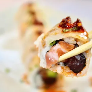 YUM. The Ocean Roll was so fresh and this fish was vibrant.