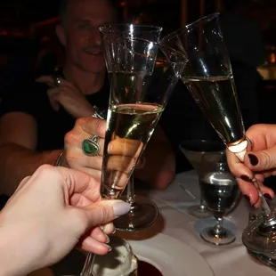 To end this phenomenal meal - we toasted with champagne.