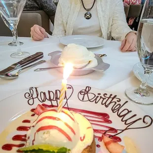 Birthday desert