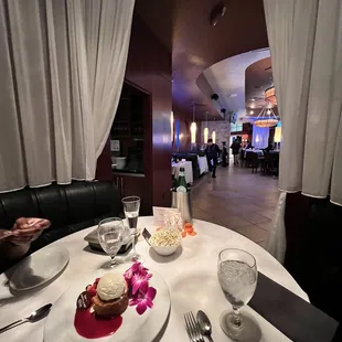 The more private dining experience. Great for special occasions.