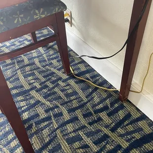 Cords laying around.