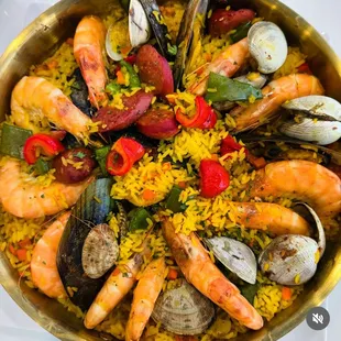 paella, food