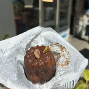 Pistachio Chocolate Canele ($3.75)