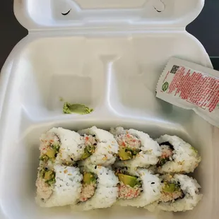 Basic California Roll. Meh.