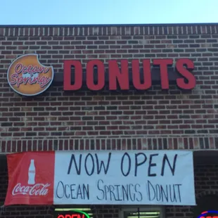 the front of the building