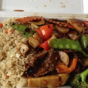 Beef with mixed vegetables