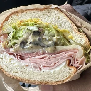 The Italian - mortadella, salami, olives