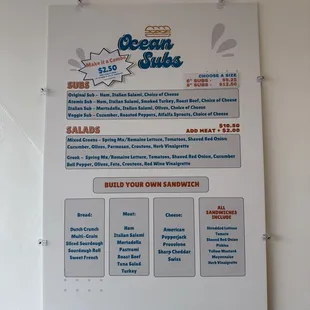 Menu as of Nov. 14, 2024