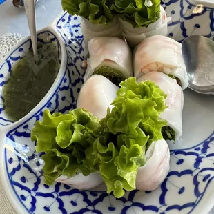 Fresh spring Thai Fresh Garden Rolls