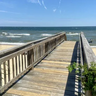 View looking out from the Ocean View Beach access point (one of many)