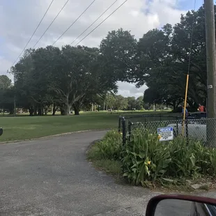 The practice putting green
