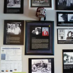 Informative wall of Ocean View photos which can be seen on every wall