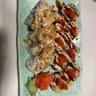 Las Vegas Roll and Soft Shell Crab Roll