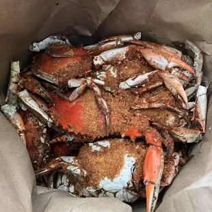 a bag full of crabs
