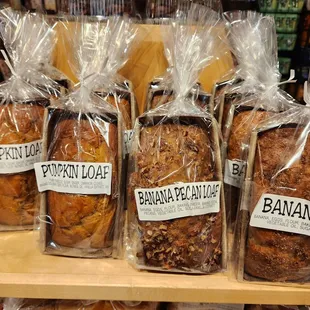 a variety of baked goods