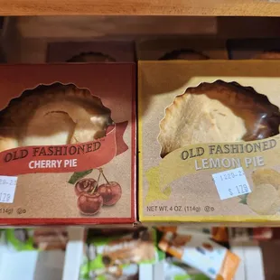 two boxes of lemon pies