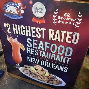 Poster at door